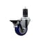 Service Caster 3.5'' Blue Poly Swivel 1-5/8'' Expanding Stem Caster with Brake SCC-EX20S3514-PPUB-BLUE-PLB-158 - alternate 1